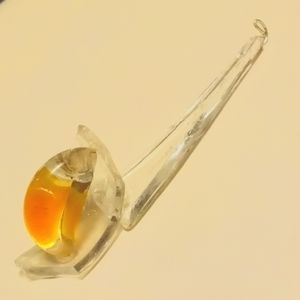 Hand-made art inspired recycled glass necklace pendant.